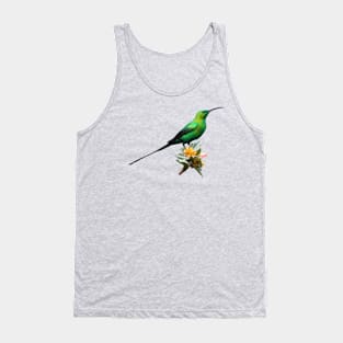 Malachite Sunbird Male in Metallic Green Breeding Plumage Tank Top